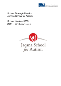 Report - Jacana School For Autism