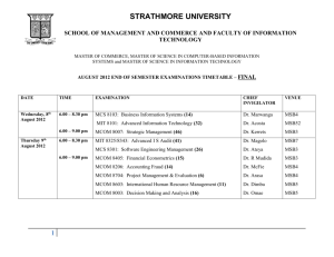examination - Strathmore University eLearning System