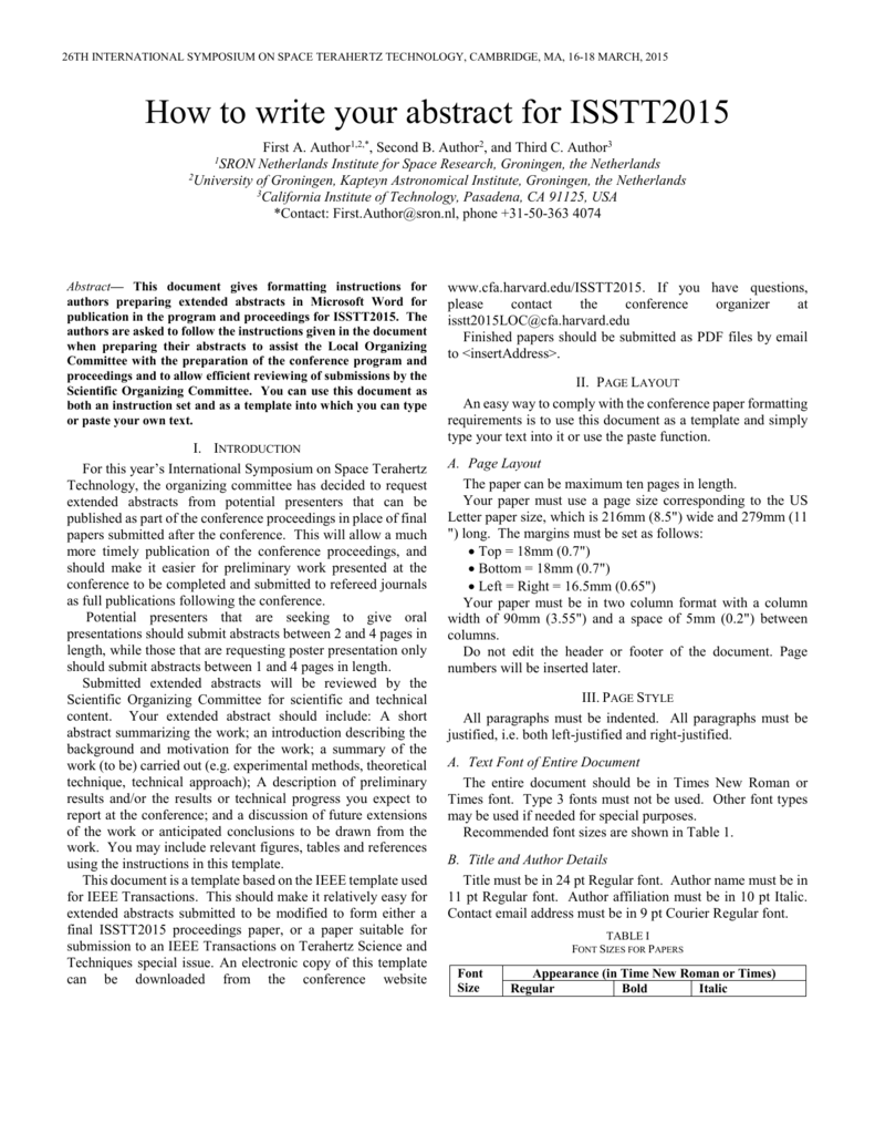 IEEE Paper Template in A4 (V1)