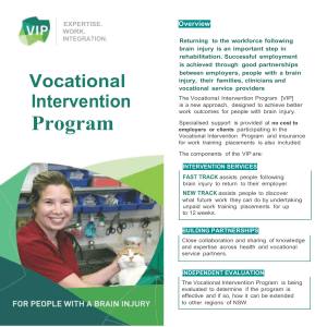 Vocational Intervention Program