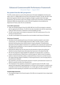 Australian Research Council Submission on the Enhanced