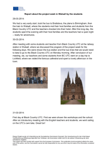 Report about the project week in Walsall by the students 29-03