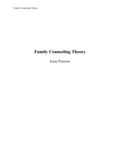 Family Counseling Theory
