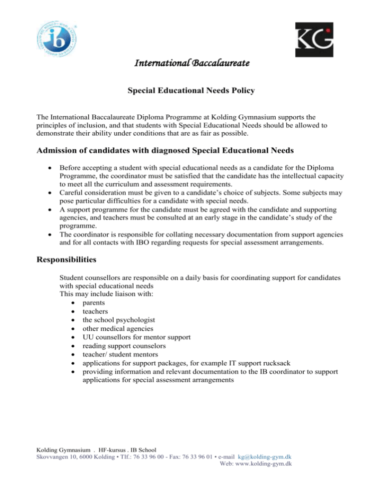 Special Educational Needs Policy