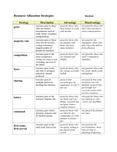 methods for distributing the land