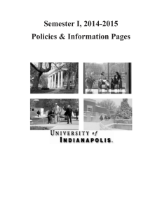 Admission to the University - University of Indianapolis