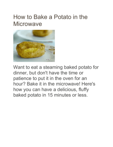 How to Bake Potatoes in Microwave