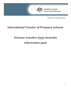 Prisoner Transfers from Australia - Attorney