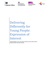 Delivering Differently for Young People: Expression of Interest