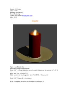 Candle - Blender 3D Design Course