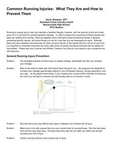 Common Running Injuries - Clinton Public School District
