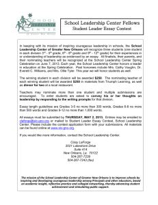 Student Leader Application - Improving Student Achievement One