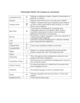 Punctuation Cheat Sheet