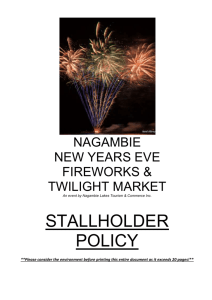 NYE Stallholder Policy - Nagambie Lakes Community Market