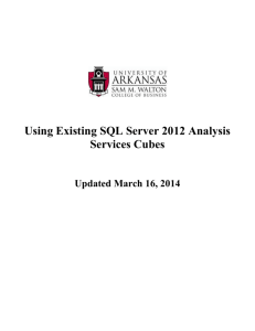 Designing a Cube using SSAS