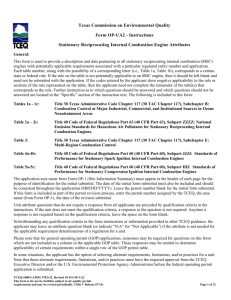 TCEQ-Form OP-UA2-Stationary Reciprocating Internal