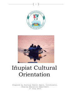 NSBSD Cultural Orientation - North Slope Borough School District