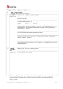 Postgraduate Research programme approval (Office document, 50kB)