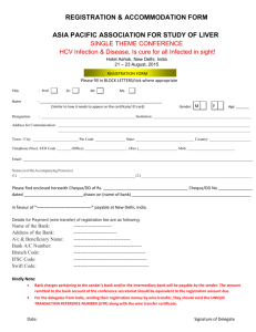 Registration form - asian pacific association for study of the liver