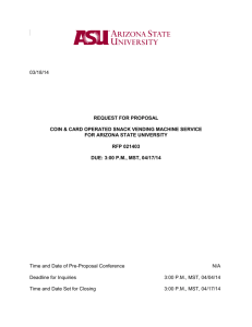 RFP 021403 - Arizona State University