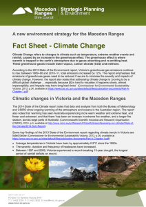 Climate change - Macedon Ranges Shire Council