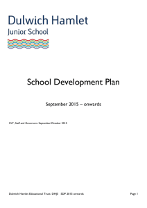 Outcomes - Dulwich Hamlet Junior School