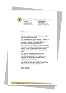 Pastoral Industry Survey 2010 - NT Wide