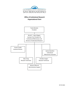 the organizational chart