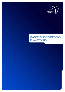 Waste Classifications in Australia