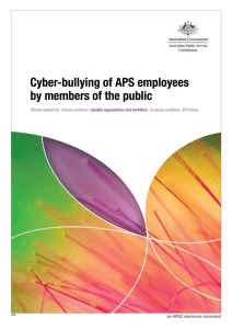 Cyber-bullying of APS employees by members of the public