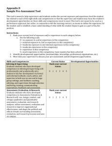 Sample Pre-Assessment Tool - Office for Student Affairs