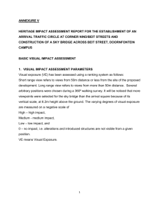 ANNEXURE V BASIC VISUAL IMPACT ASSESSMENT