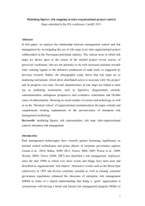 Risk Mapping in Inter-organizational Project Control