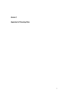 Annex C Appraisal of Housing Sites
