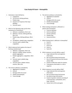 Case Study #5 Exam – Hemophilia