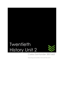 Twentieth History Unit 2