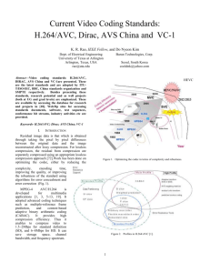 Current Video Coding Standards