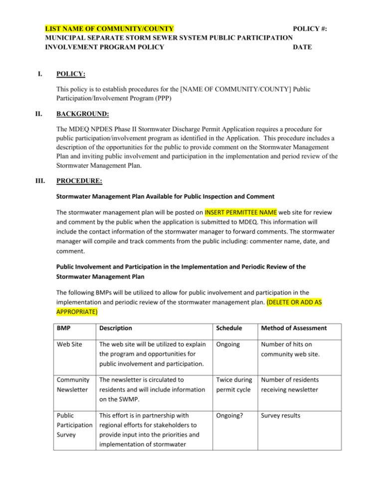 Public Participation Process In South Africa