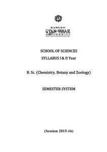 B.Sc Biology - Gyan Vihar University