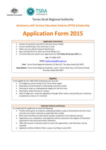 ATES 2015 Scholarship Application Form