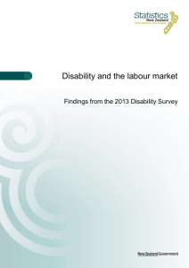 Disability and the labour market