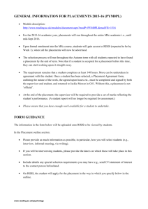 PYM0PL Placement Description Form