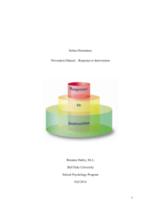 Artifact 1 - Prevention Manual - Breanna Dailey