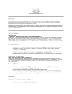 Sample New RN resume