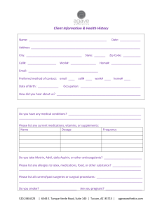 new client forms - Agave Aesthetics Medical Spa