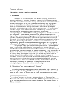 Methodology, Ontology, and Interventionism