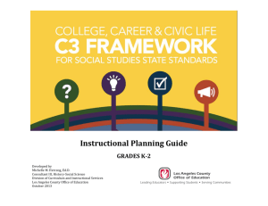 Grades K-2 - C3 Framework Instructional Planning Guide