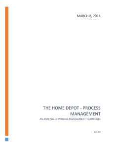 The Home depot - process management
