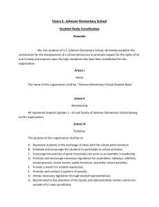 Student Council Constitution