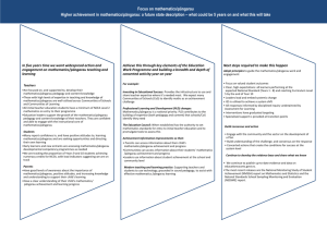 Focus on mathematics/pāngarau